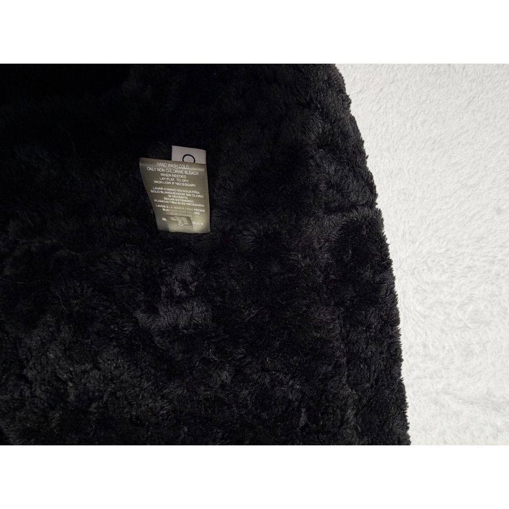 Calvin Klein Faux Fur Infinity Loop Scarf Black 56" Around - Picture 7 of 8